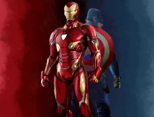 Iron Man and Captain America from Marvel Cinematic Universe