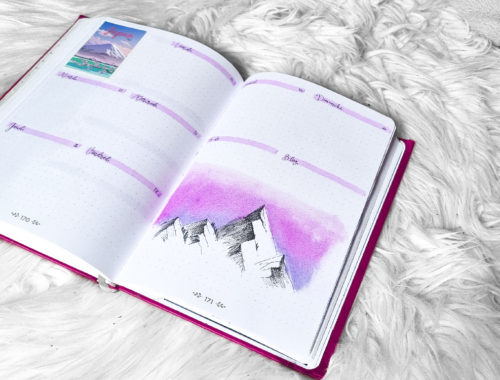 Bullet Journal en couleur : violet