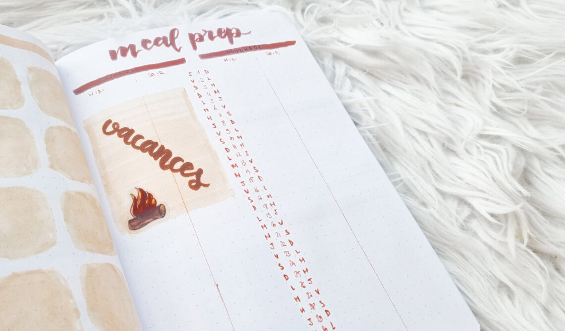 Repas et Bullet Journal : ma recette